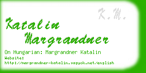 katalin margrandner business card